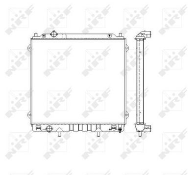 Radiator, engine cooling NRF 53480