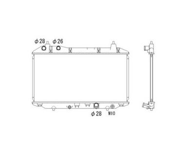 Radiator, engine cooling NRF 53529