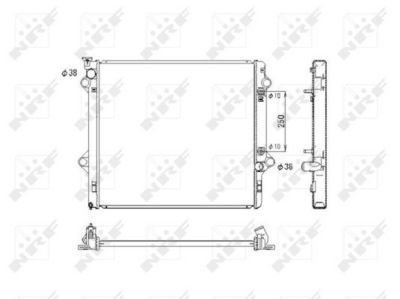 Radiator, engine cooling NRF 53575