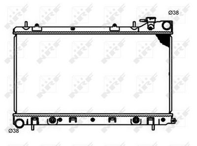 Radiator, engine cooling NRF 53597