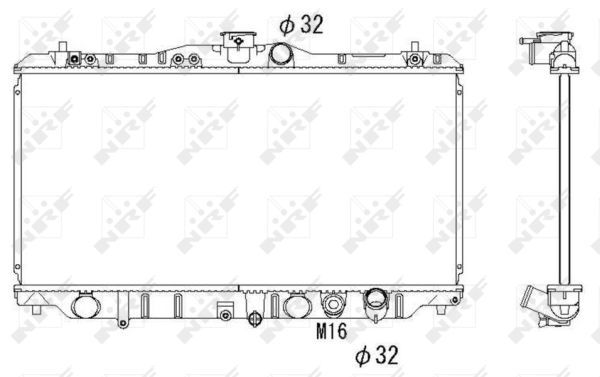 NRF 536352 Radiator, engine cooling