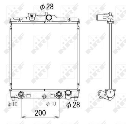 NRF 536355 Radiator, engine cooling