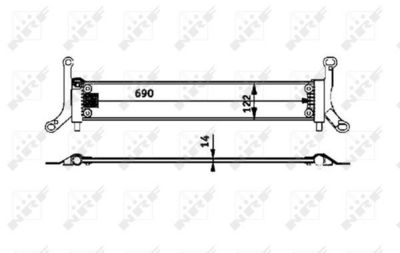 Radiator, engine cooling NRF 53715