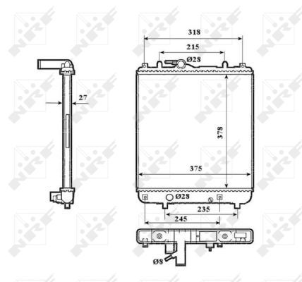 NRF 53825 Radiator, engine cooling