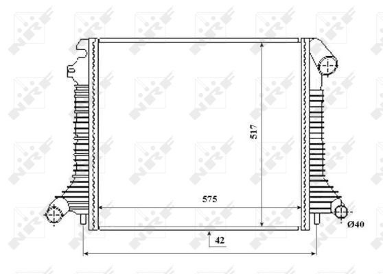 NRF 53855 Radiator, engine cooling