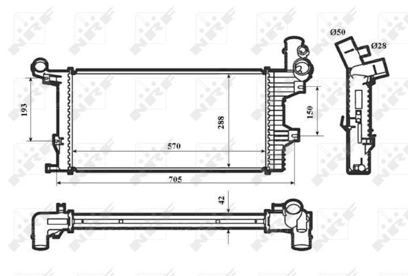 NRF 53856 Radiator, engine cooling