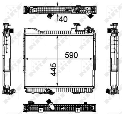 NRF 53860 Radiator, engine cooling