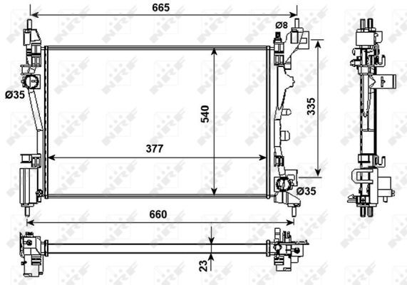 NRF 53981 Radiator, engine cooling
