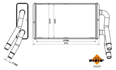 Heat Exchanger, interior heating NRF 54433