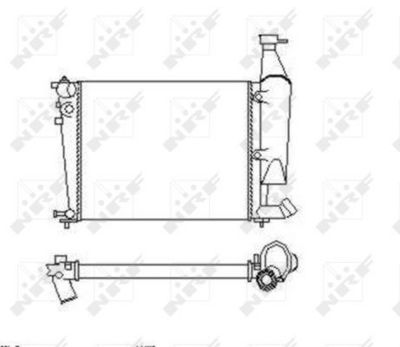 Radiator, engine cooling NRF 54676