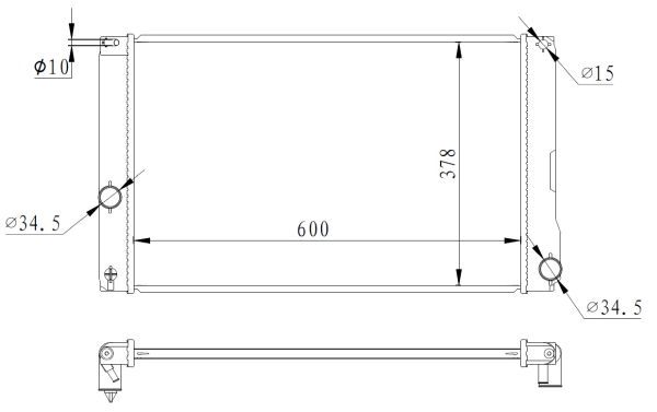 NRF 550008 Radiator, engine cooling