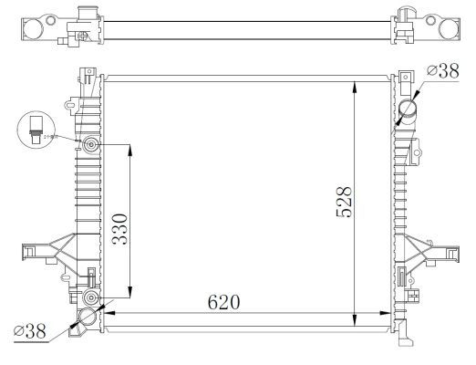 NRF 550019 Radiator, engine cooling