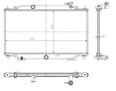 Radiator, engine cooling NRF 550024
