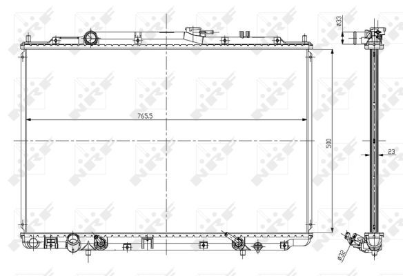 NRF 56052 Radiator, engine cooling