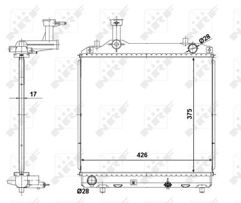 NRF 56062 Radiator, engine cooling