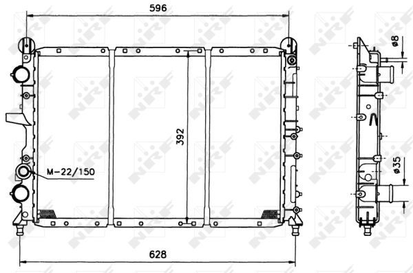 NRF 58123 Radiator, engine cooling