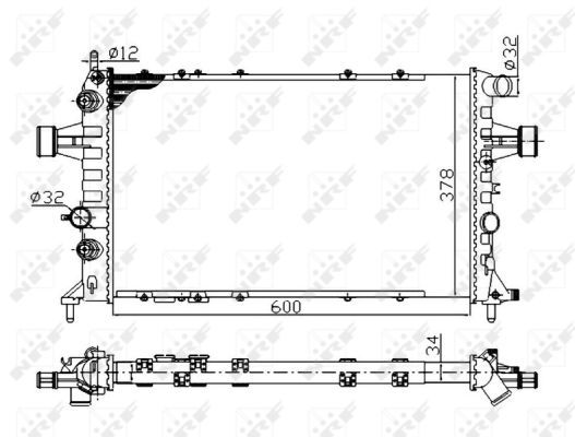 NRF 58178A Radiator, engine cooling