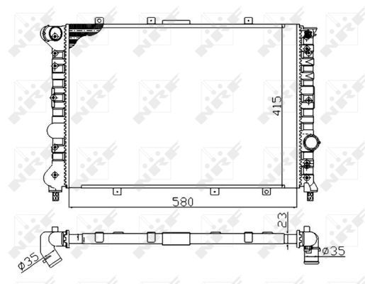 NRF 58202A Radiator, engine cooling