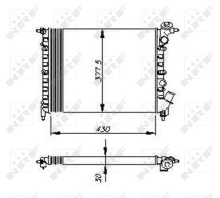 NRF 58207 Radiator, engine cooling