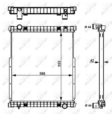 NRF 58377 Radiator, engine cooling