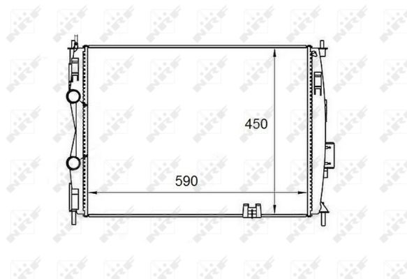 NRF 58461 Radiator, engine cooling