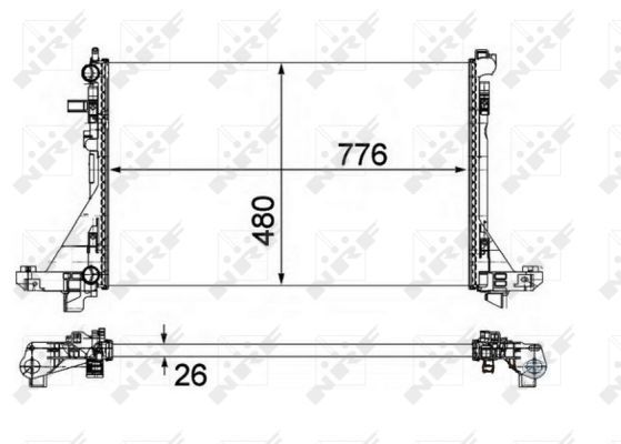 NRF 58482A Radiator, engine cooling