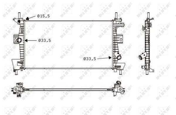 NRF 58487 Radiator, engine cooling