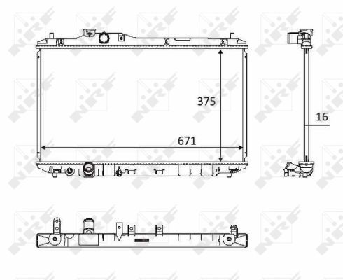 NRF 58537 Radiator, engine cooling