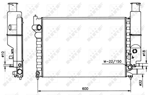 NRF 58802 Radiator, engine cooling