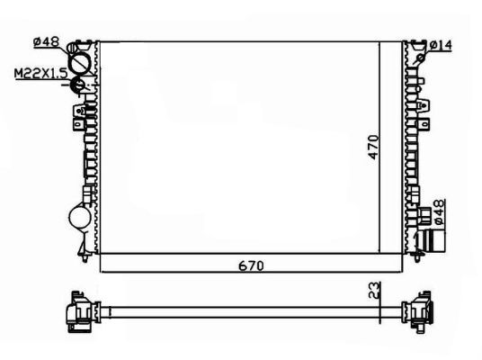 NRF 58958A Radiator, engine cooling