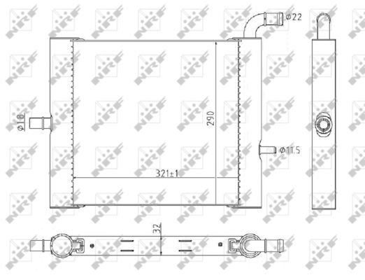 NRF 59176 Radiator, engine cooling