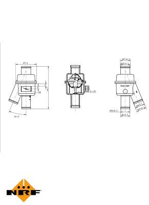 NRF 725018 Thermostat, coolant