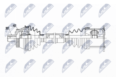 Drive Shaft NTY NPW-AU-006