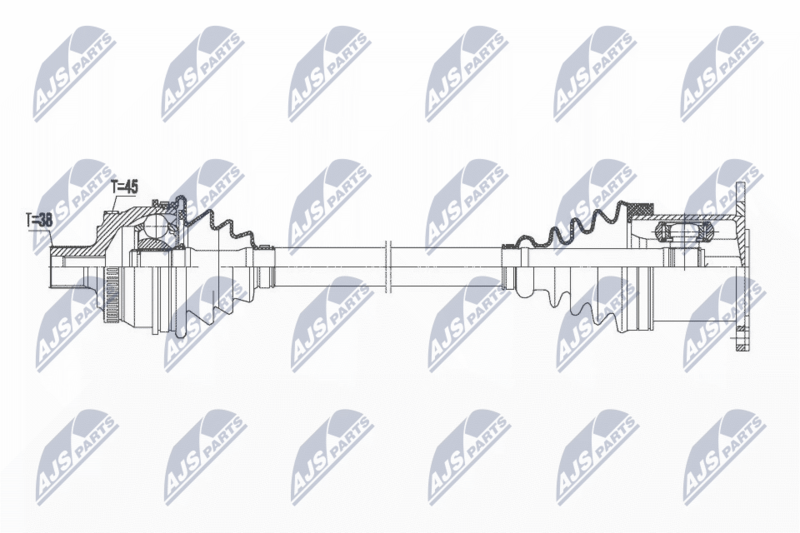 NTY NPW-AU-019 Drive Shaft