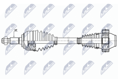 Drive Shaft NTY NPW-AU-025