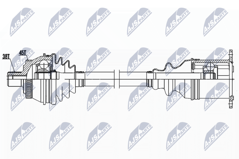 NTY NPW-AU-038 Drive Shaft