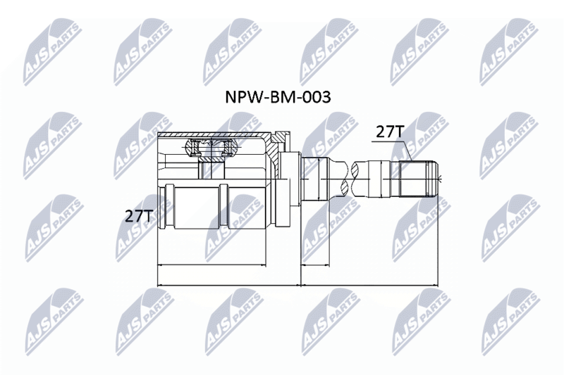 NTY NPW-BM-003 Joint Kit, drive shaft