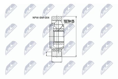Joint Kit, drive shaft NTY NPW-BM-004