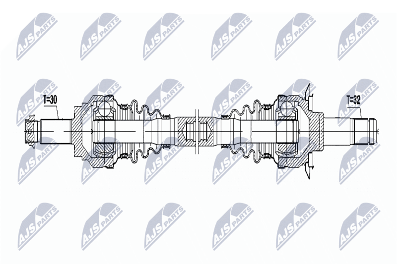 NTY NPW-BM-041 Drive Shaft