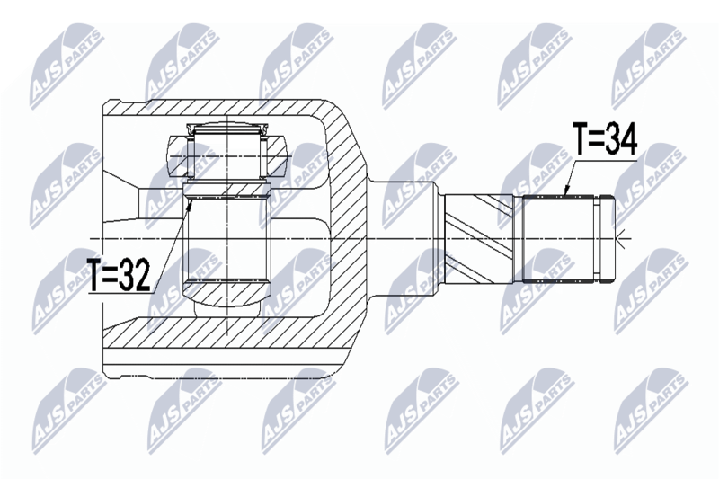 NTY NPW-BM-082 Joint Kit, drive shaft