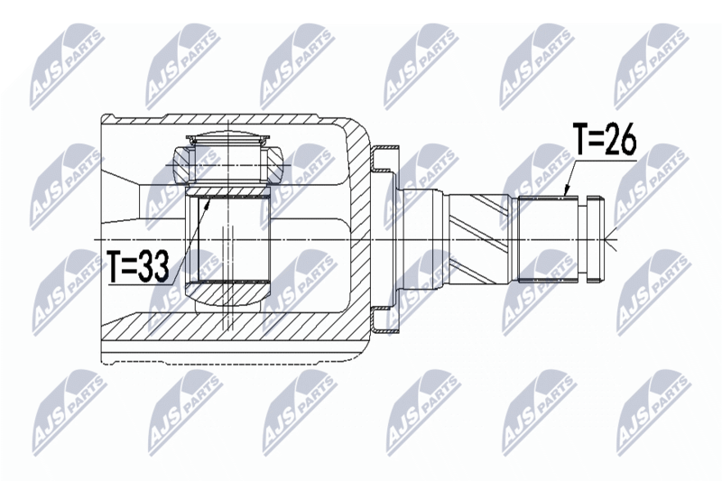 NTY NPW-BM-086 Joint Kit, drive shaft