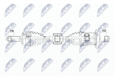 Drive Shaft NTY NPW-BM-103