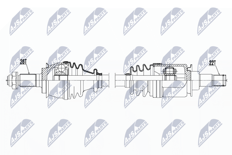 NTY NPW-BM-119 Drive Shaft