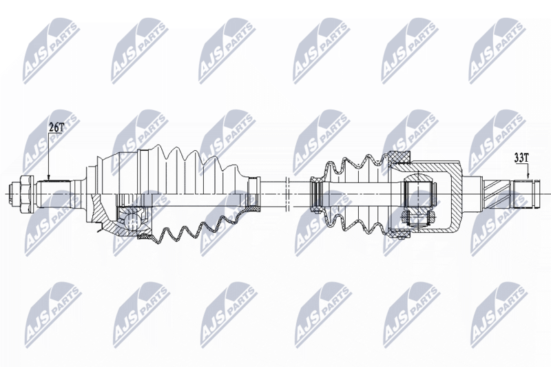 NTY NPW-BM-155 Drive Shaft