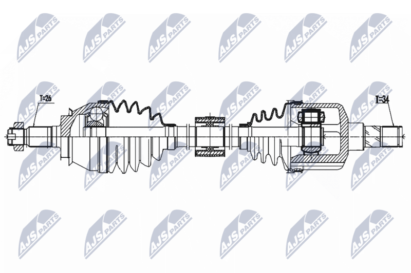 NTY NPW-BM-157 Drive Shaft
