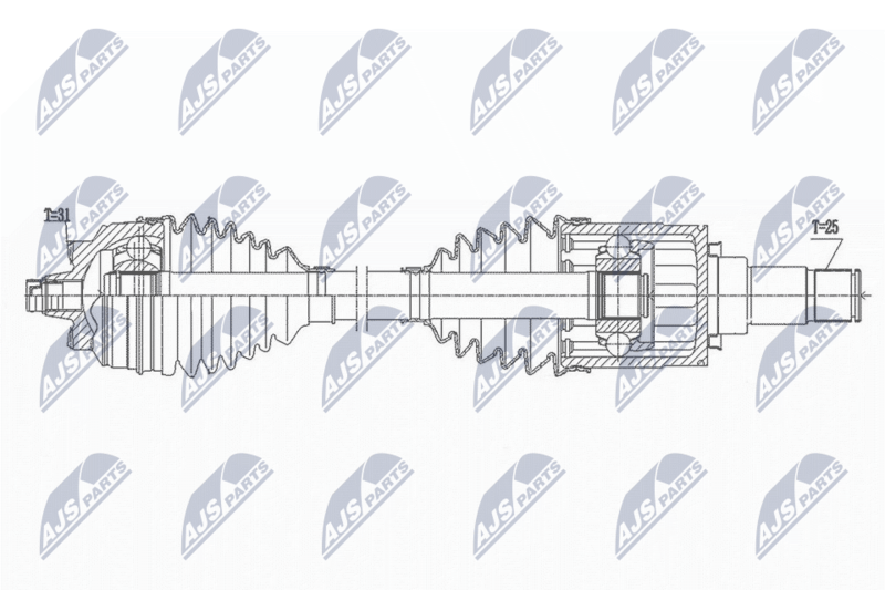 NTY NPW-BM-168 Drive Shaft
