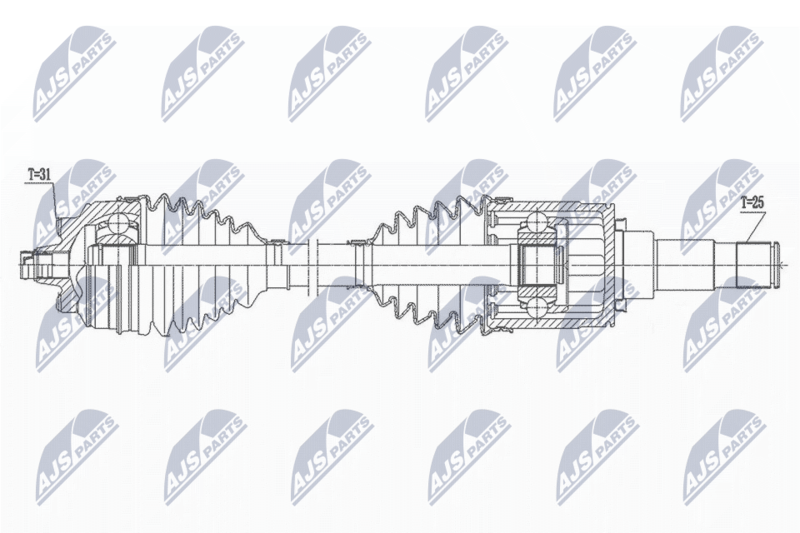 NTY NPW-BM-169 Drive Shaft
