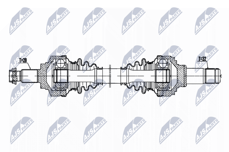 NTY NPW-BM-194 Drive Shaft