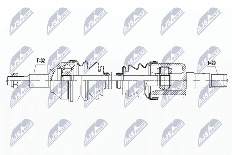 NTY NPW-CH-034 Drive Shaft