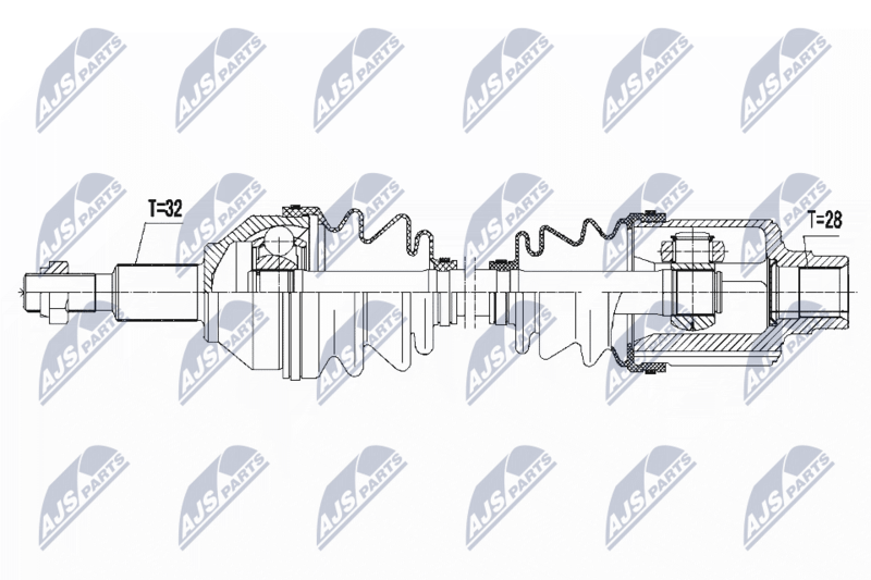 NTY NPW-CH-036 Drive Shaft